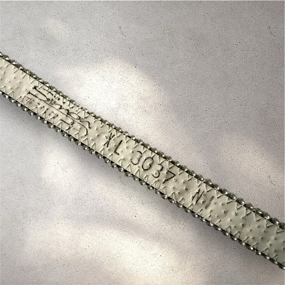 B.B. Simon Swarovski Crystal Cow Hide Belt - Picture 5 of 6
